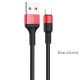 Kabel USB Typ C HOCO X26 Black/Red 1m