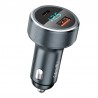 Ładowarka Samochodowa USB / USB Typ C REMAX Salo 58.5W 4,5 A RCC215 Silver
