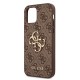Etui Guess do iPhone 12/12 Pro Hardcase 4G Big Metal Logo Brown