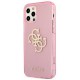 Etui Guess do iPhone 12/12 Pro Glitter 4G Big Logo Collection Pink