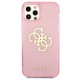 Etui Guess do iPhone 12/12 Pro Glitter 4G Big Logo Collection Pink