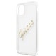 Etui Guess do iPhone 11 Hardcase Vintage Script Gold Clear