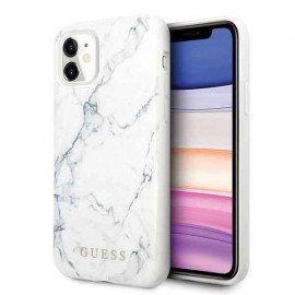 Etui Guess do iPhone 11 Marble White