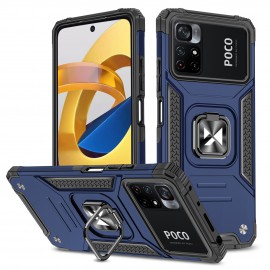 Etui Wozinsky do Xiaomi Redmi Note 11 / 11s / 11T / Poco M4 Pro 5G Ring Armor Blue