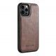 Etui iCarer do iPhone 12/12 Pro Leather Oil Wax Brown