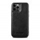 Etui iCarer do iPhone 12/12 Pro Leather Oil Wax Black