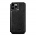 Etui iCarer do iPhone 12/12 Pro Leather Oil Wax Black