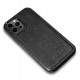 Etui iCarer do iPhone 12/12 Pro Leather Oil Wax Black