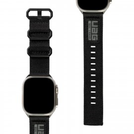 Pasek UAG do Apple Watch 42/44/45mm Nato Eco Graphite/Black