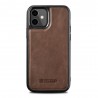 Etui iCarer do iPhone 12 Mini Leather Oil Wax Brown