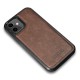 Etui iCarer do iPhone 12 Mini Leather Oil Wax Brown