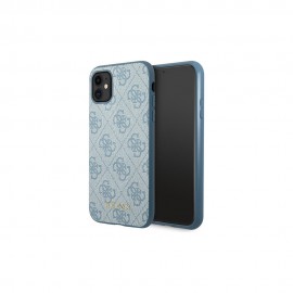 Etui Guess do iPhone 11 Hardcase 4G Metal Logo Blue