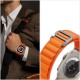 Pasek do Apple Watch 42/44/45/46mm Tech-Protect Nylon Pro Black/Orange
