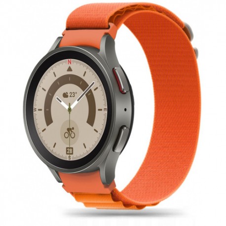 Pasek do Samsung Galaxy Watch 4/5/5 PRO 40/42/44/45/46mm Tech-Protect Nylon Pro Orange
