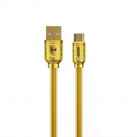 Kabel USB Typ C WK Design Sakin Series WDC-161 6A 1m Gold