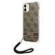 Etui Guess do iPhone 11 Hardcase Print Strap Brown