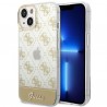 Etui Guess do iPhone 14 Plus Hardcase 4G Pattern Script Gold
