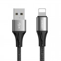 Kabel USB Lightning Joyroom Nylon Black 3A 1,5m