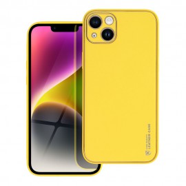 Etui Forcell Leather Case do iPhone 14 Plus Yellow
