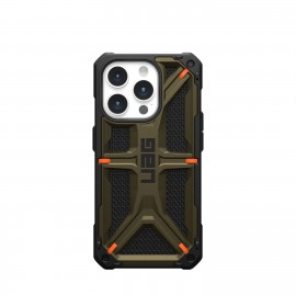 Etui Urban Armor Gear UAG do iPhone 15 Pro Monarch Kevlar Black Green
