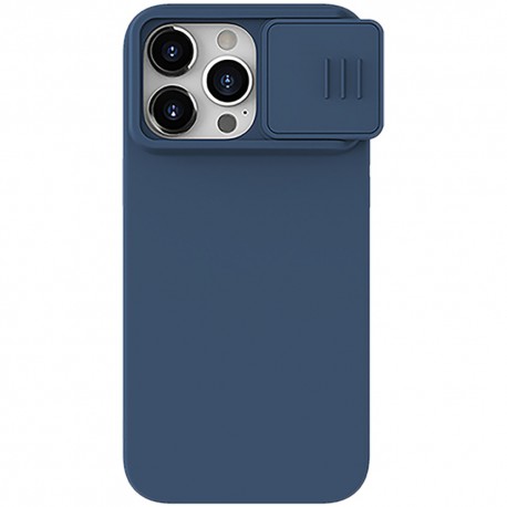 Etui Nillkin do iPhone 15 Pro Max CamShield Silky Silicone Case Dark Blue