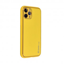 Etui Forcell Leather Case do iPhone 15 Yellow