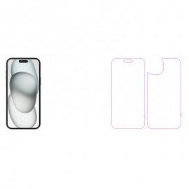Folia Ochronna ZAGG Ultra Clear+ do iPhone 15 Plus Przód / Tył