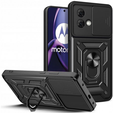 Etui Tech-Protect do Motorola Moto G84 CamShield Pro Ring Black