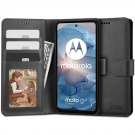 Etui Tech-Protect Book do Motorola Moto G04 / G24 / G24 Power Wallet Black