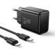 Ładowarka sieciowa USB Typ C 20W Joyroom JR-TCF06 + kabel przewód USB Typ C / Lightning 1m Black