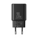 Ładowarka sieciowa USB Typ C 20W Joyroom JR-TCF06 + kabel przewód USB Typ C / Lightning 1m Black