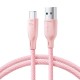 Kabel USB Typ C Joyroom Multi-Color Series SA34-AC6 100W 1m Pink