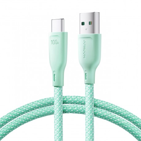 Kabel USB Typ C Joyroom Multi-Color Series SA34-AC6 100W 1m Green