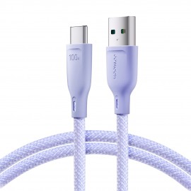 Kabel USB Typ C Joyroom Multi-Color Series SA34-AC6 100W 1m Violet