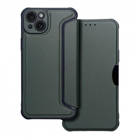 Etui Razor Book do iPhone 15 Dark Green