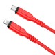 Kabel USB Typ C - Lightning Hoco PD 3A 20W X59 1m Red