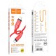 Kabel USB Typ C - Lightning Hoco PD 3A 20W X59 1m Red