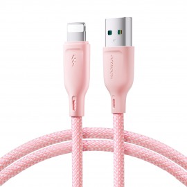 Kabel USB Lightning Joyroom Nylon 3A 1m SA34-AL3 Pink