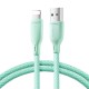 Kabel USB Lightning Joyroom Nylon 3A 1m SA34-AL3 Mint Green