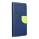 Etui Fancy Book do iPhone 16 Pro Max Dark Blue / Lime