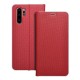 Etui Luna Book do Huawei P30 Pro Red Carbon Silver