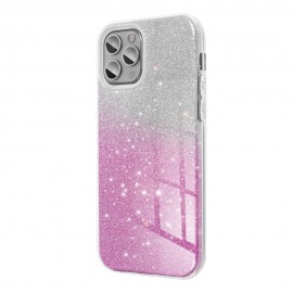 Etui Shining do iPhone 16 Pro Clear/Pink