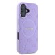 Etui Guess do iPhone 16 MagSafe Hardcase Saffiano Peony Classic Logo Violet