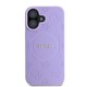 Etui Guess do iPhone 16 MagSafe Hardcase Saffiano Peony Classic Logo Violet