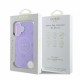 Etui Guess do iPhone 16 MagSafe Hardcase Saffiano Peony Classic Logo Violet