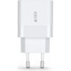 Szybka ładowarka sieciowa USB + USB Typ C 30W PD QC 3.0 Tech-Protect White