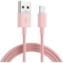 Kabel USB Lightning Joyroom Nylon 2,4A 2m S-2030M13 Pink