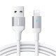 Kabel USB Lightning Joyroom Nylon 2,4A 2m A10 White