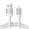 Kabel USB Lightning Joyroom Nylon 2,4A 2m A10 White