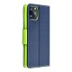 Etui Fancy Book do Samsung Galaxy S24 FE Dark Blue / Lime